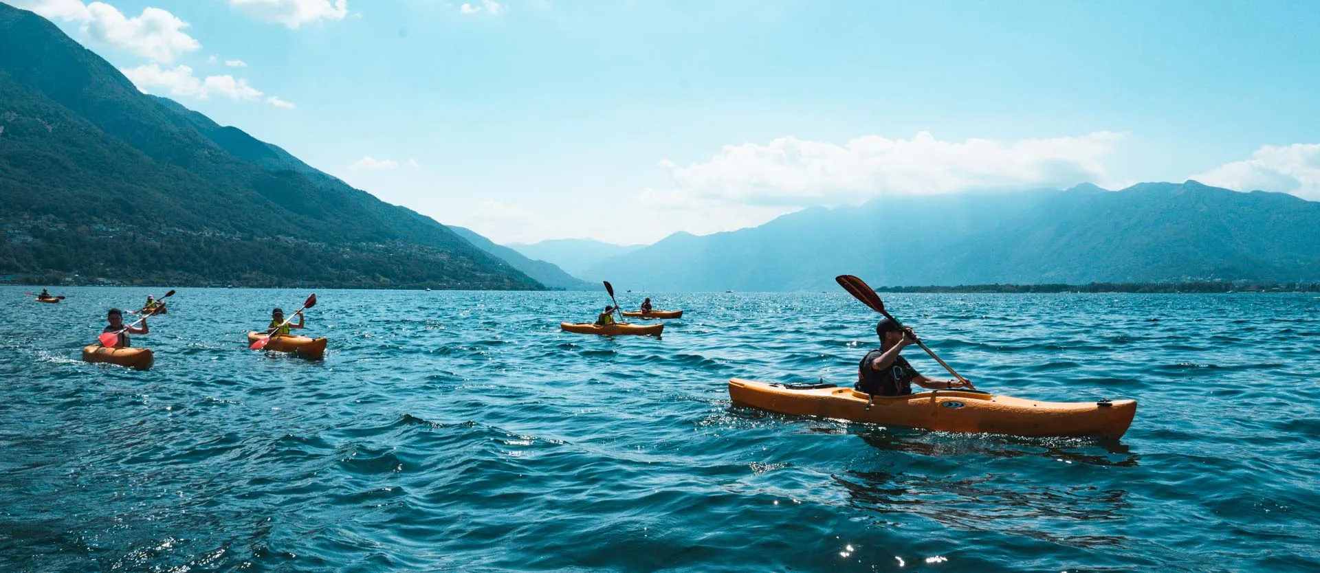 Canoe sul Lago Maggiore